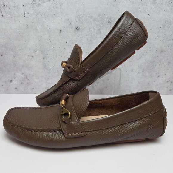 Tommy Bahama Brown Leather Driving Loafers Ballast Size Mens 8.5 - Picture 2 of 10